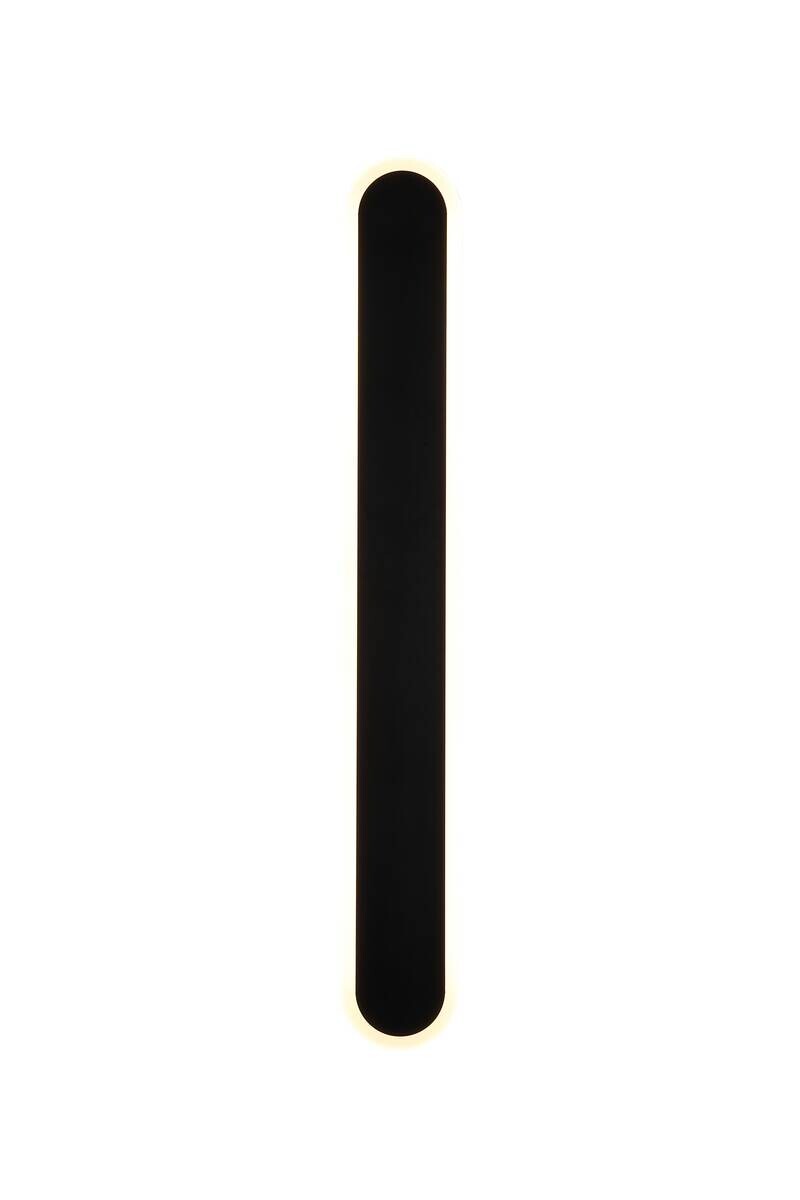 LED-Außenwandleuchte schwarz sand B/H/T: ca. 8x60x5 cm