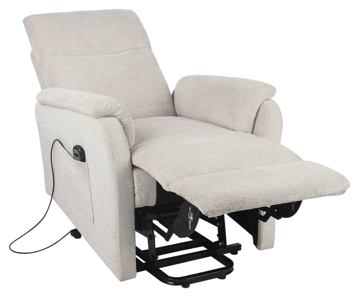 TV-Sessel Rubi beige Webstoff B/H/T: ca. 75x136x87 cm