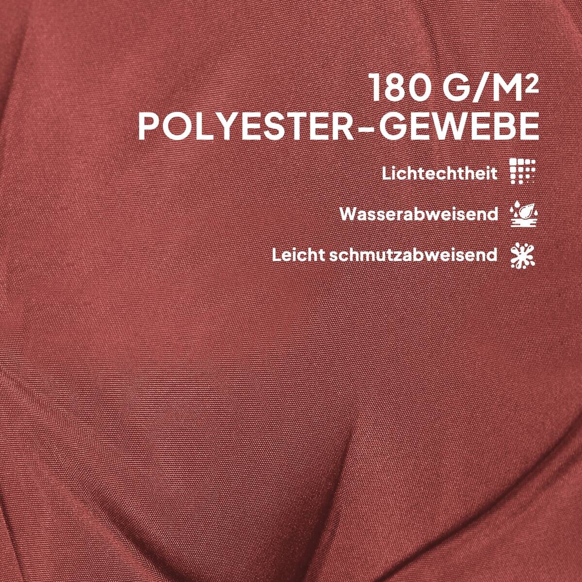 Outsunny Sitzkissen 4er Set weinrot Polyester B/H/L: ca. 50x5x108 cm