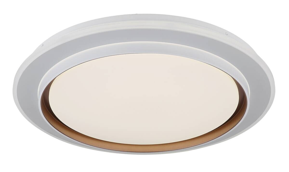 GLOBO Deckenventilator weiß Acryl Metall Kunststoff B/H/L: ca. 7,5x49x49,5 cm