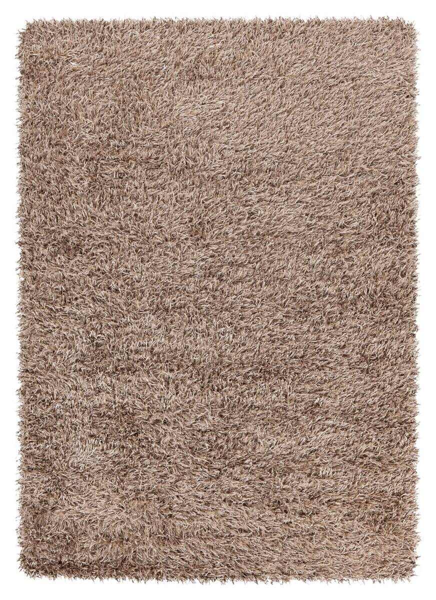 Arte Espina Hochflorteppich Beat 8102 Weiß / Taupe taupe B/L: ca. 120x180 cm