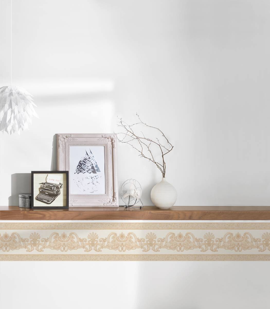 Borte Barock beige B/L: ca. 17x500 cm