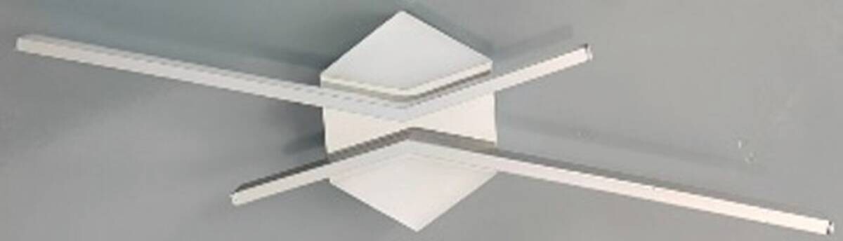 Nolo LED-Deckenleuchte silber Kunststoff