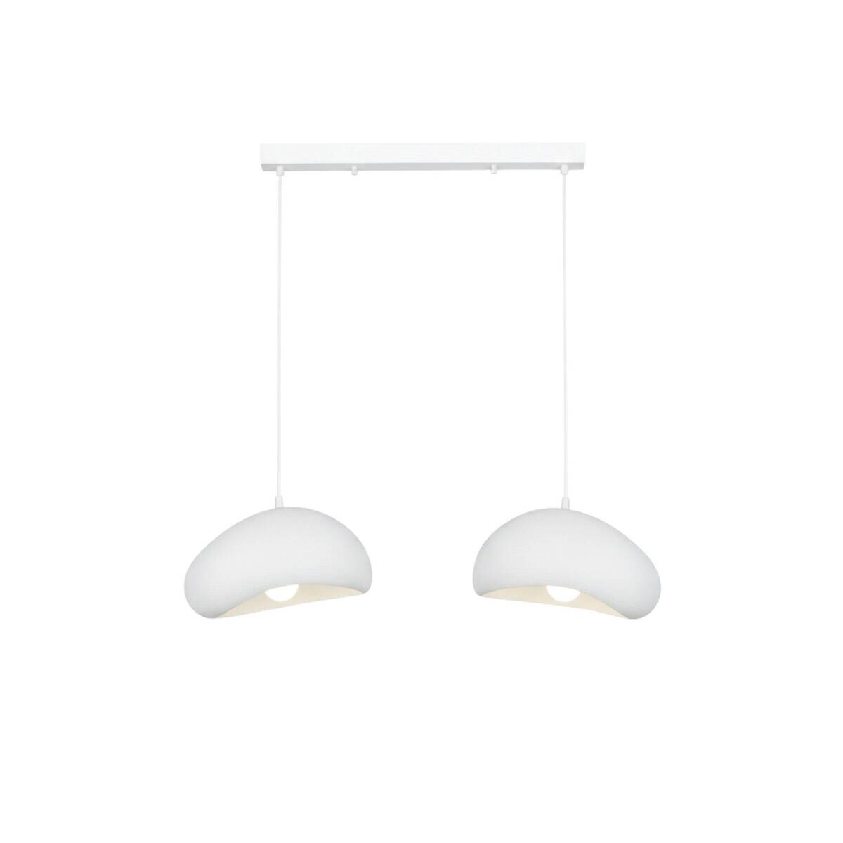 Opviq Pendelleuchte weiß B/H/T: ca. 68x106x27 cm E27 2 Brennstellen