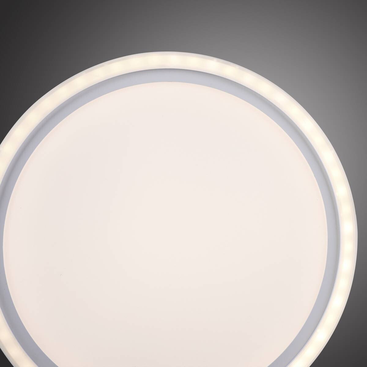 Just Light LED-Deckenleuchte BEDGING 14883-16 weiß Eisen Kunststoff H/D: ca. 6,5x40 cm 2 Brennstellen