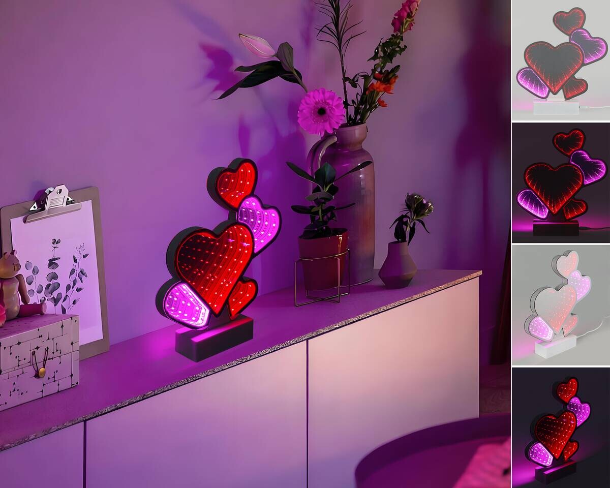 Nolo LED-Infinityleuchte Julia B/H/T: ca. 22x25,4x4,5 cm