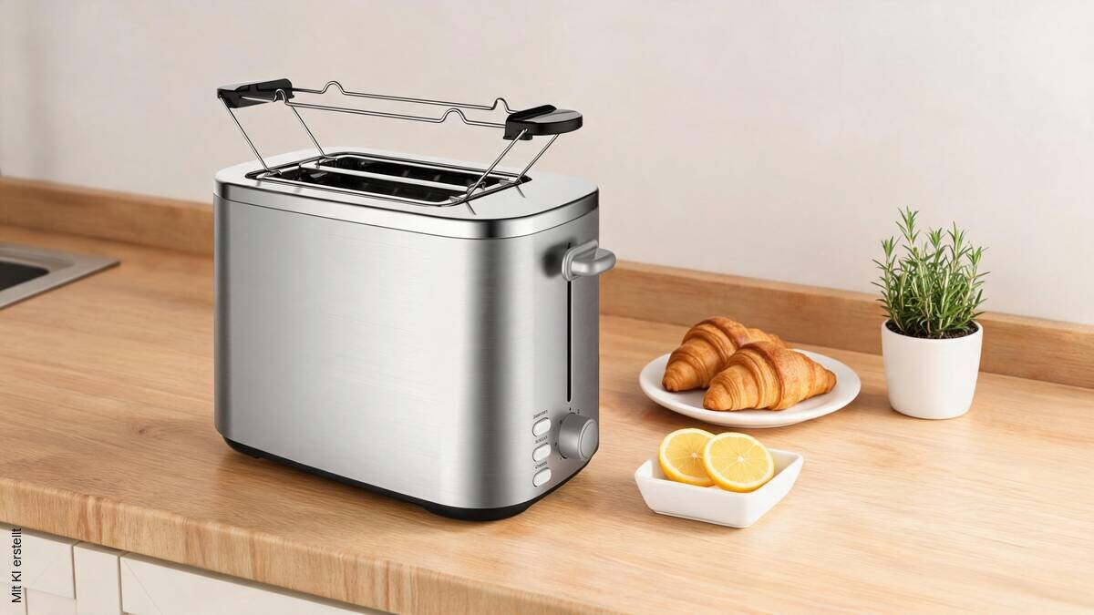 POCOline Toaster silber Edelstahl Kunststoff B/H/L: ca. 16,8x19x28,4 cm