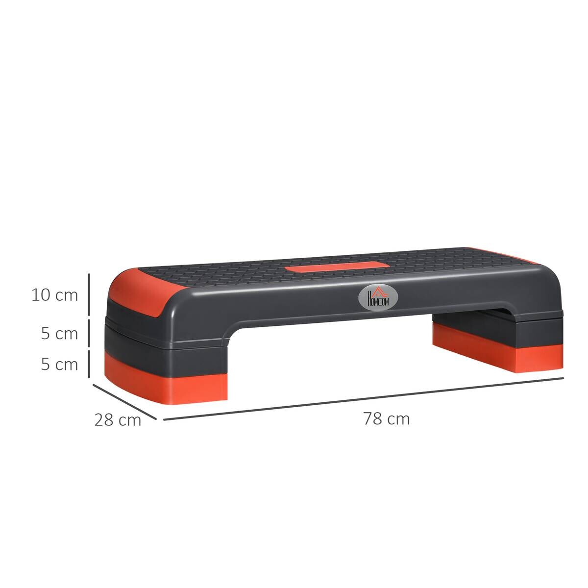 HOMCOM Fitness-Zubehör rot Polypropylen B/H/L: ca. 28x78x20 cm