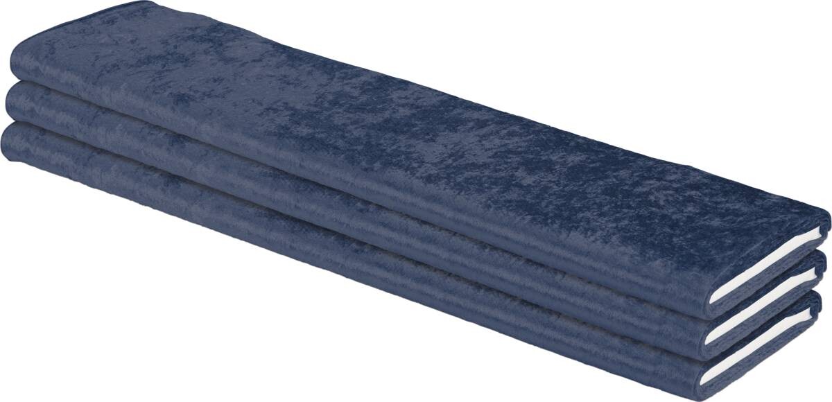 Dekostoff Pannesamt blau 100% Polyester B: ca. 150 cm