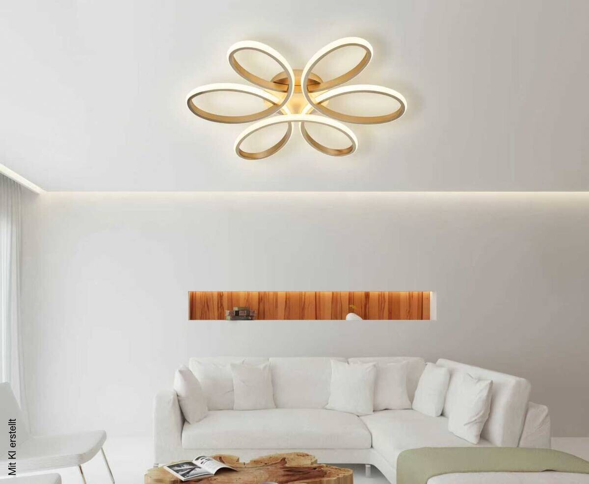 POCOline LED-Deckenleuchte Inga B/H/D: ca. 60x8x60 cm