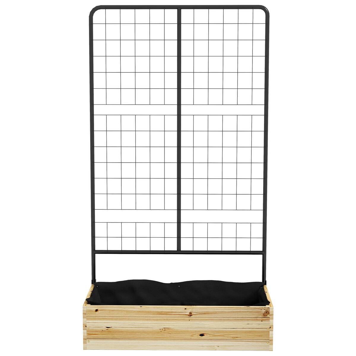 Outsunny Gartenbeet natur Polypropylen B/H/L: ca. 38x80x145 cm