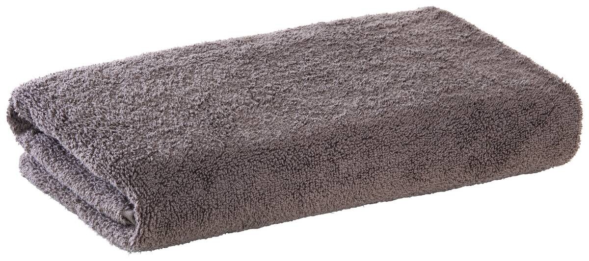 Duschtuch grau 100% Baumwolle B/L: ca. 70x140 cm