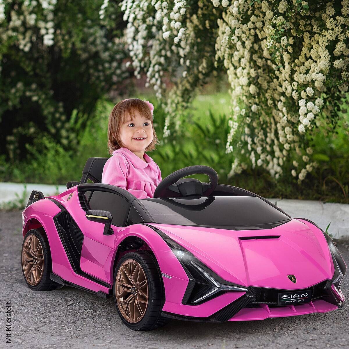 HOMCOM Kinder-Elektroauto rosa B/H/L: ca. 62x40x108 cm
