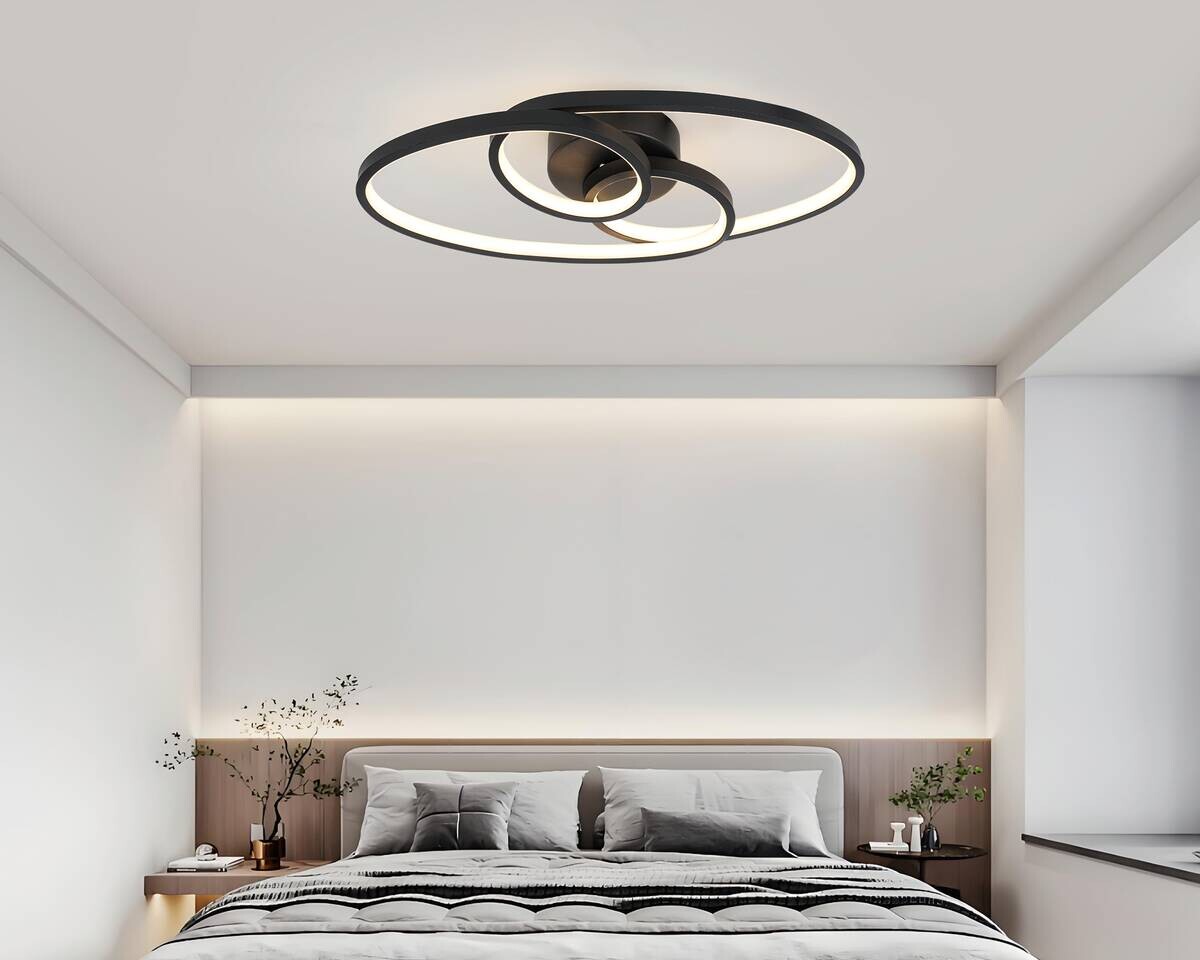 Nolo LED-Deckenleuchte Dual schwarz Metall B/H/L: ca. 21x8x45 cm