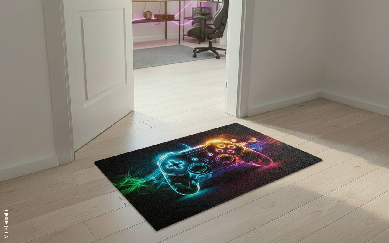 Fußmatte Velvet Gaming Multi B/L: ca. 45x75 cm
