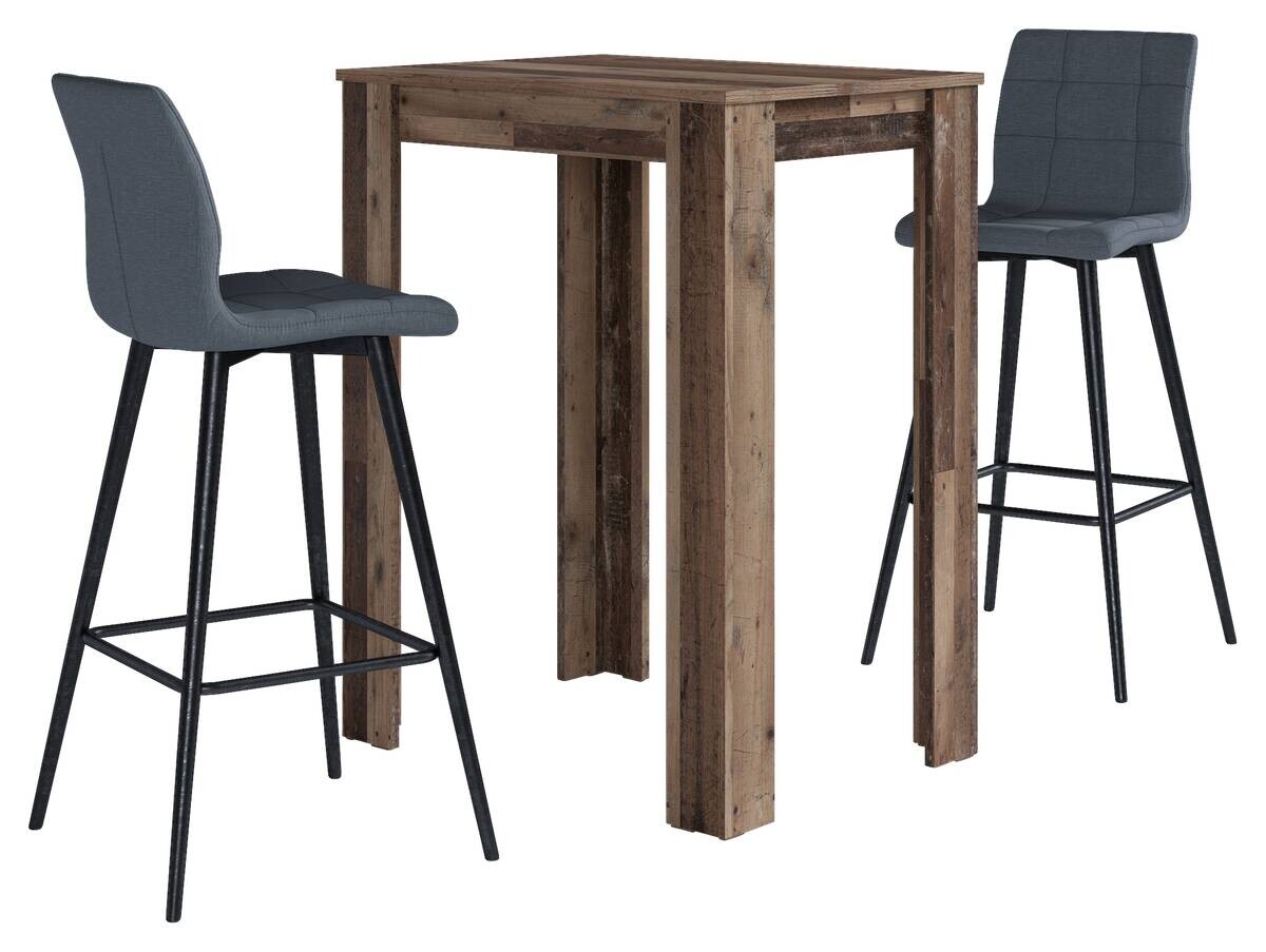 Tischgruppe Nele anthrazit Stoff