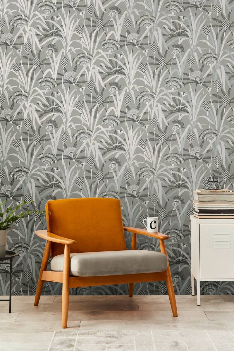 A.S.Creation Vliestapete grün blau grau B/H/D: ca. 53x1005x9,2 cm