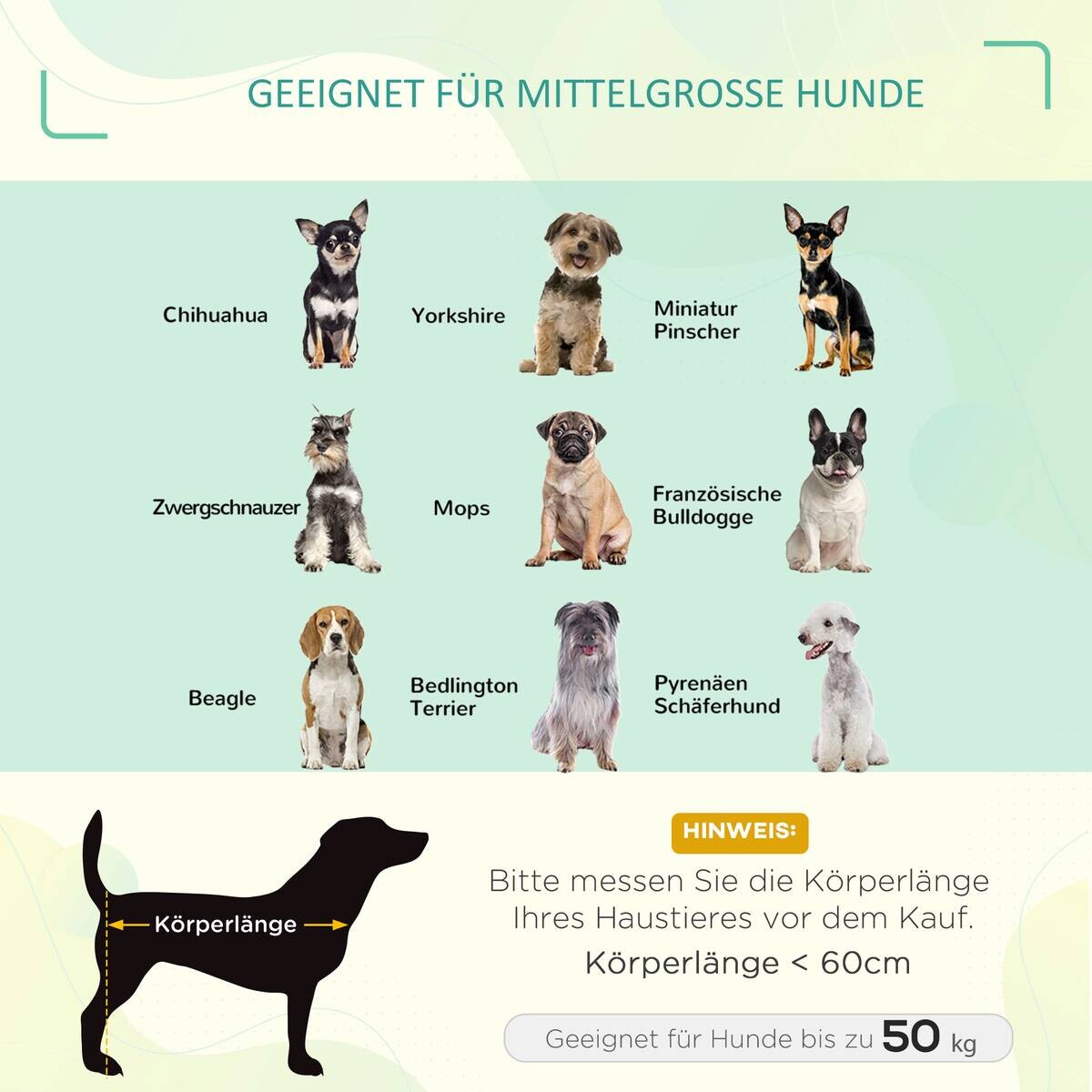 PawHut Hunde-Zubehör blau Edelstahl B/H/L: ca. 61x76x18 cm