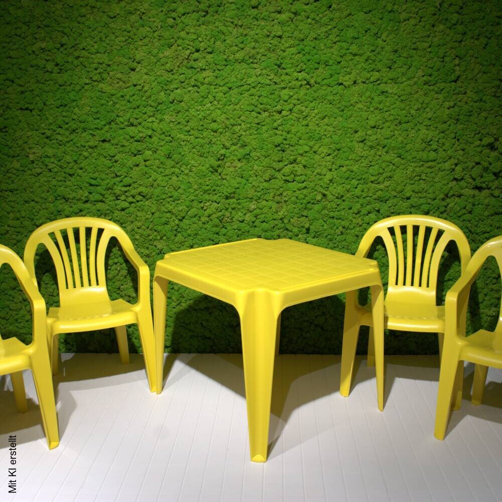 ProGarden Kindermöbel-Set gelb Kunststoff B/H/L: ca. 38x53x43 cm