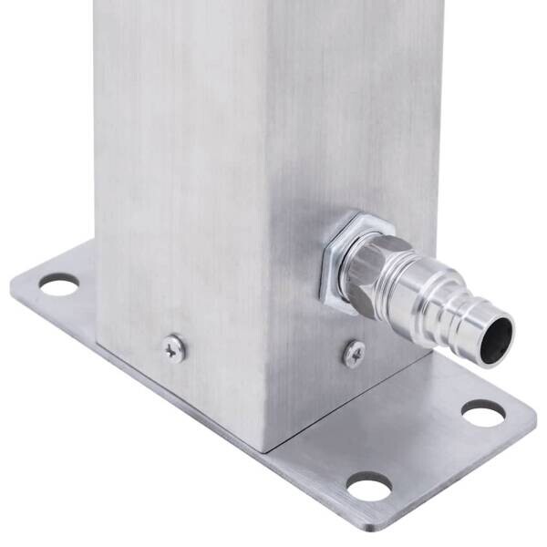 vidaXL Wassersäule silber B/H/L: ca. 7x60x23,5 cm