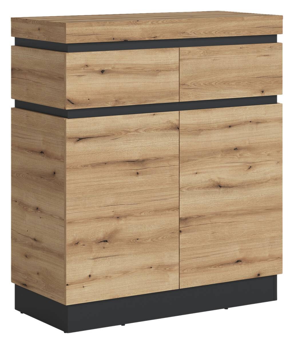 Schuhkommode Corte Eiche Evoke Coast Nachbildung anthrazit B/H/T: ca. 101x116x45 cm