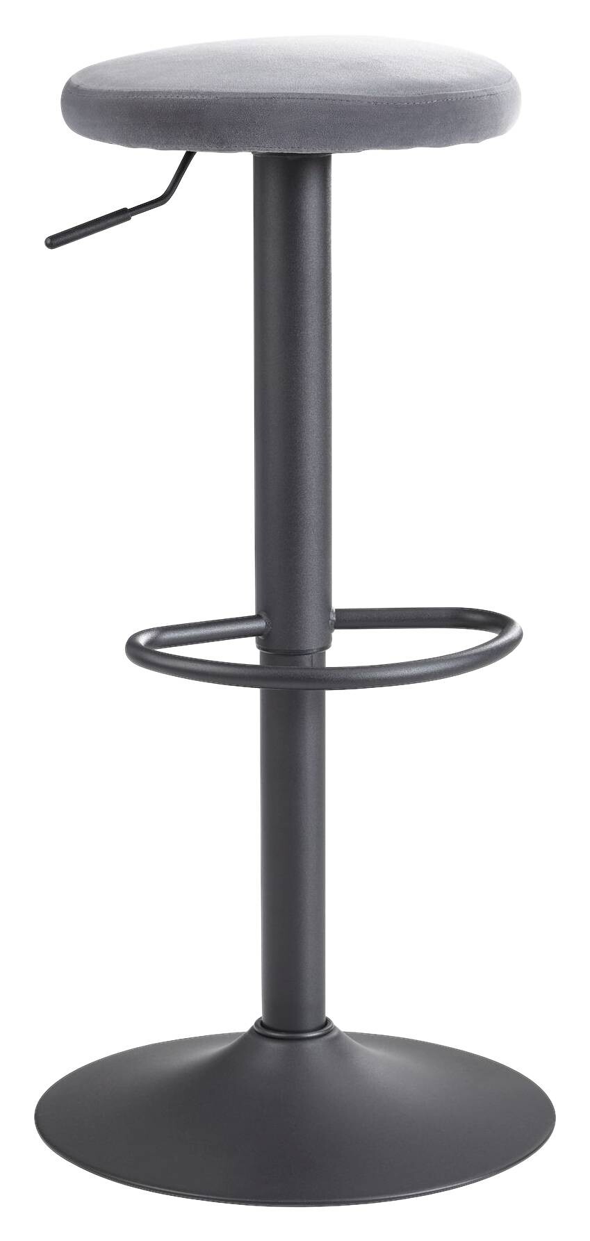 Barhocker grau Polyester B/H/T/D: ca. 40x79x40x35 cm