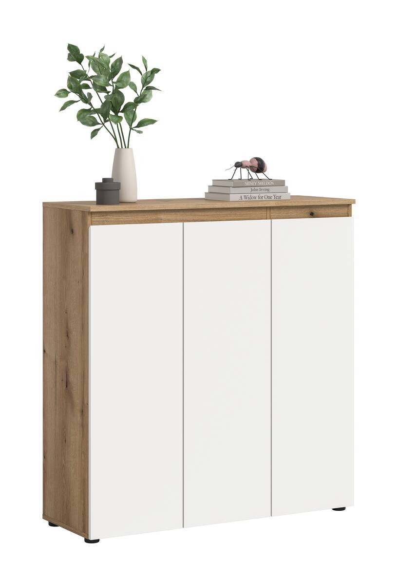 Schrank SCARPA Evoke Oak Nachbildung weiß B/H/T: ca. 105x111x37 cm