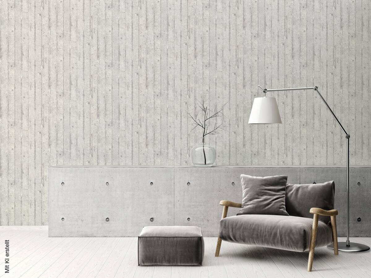 A.S.Creation Vliestapete grau B/H/D: ca. 53x1005x9 cm