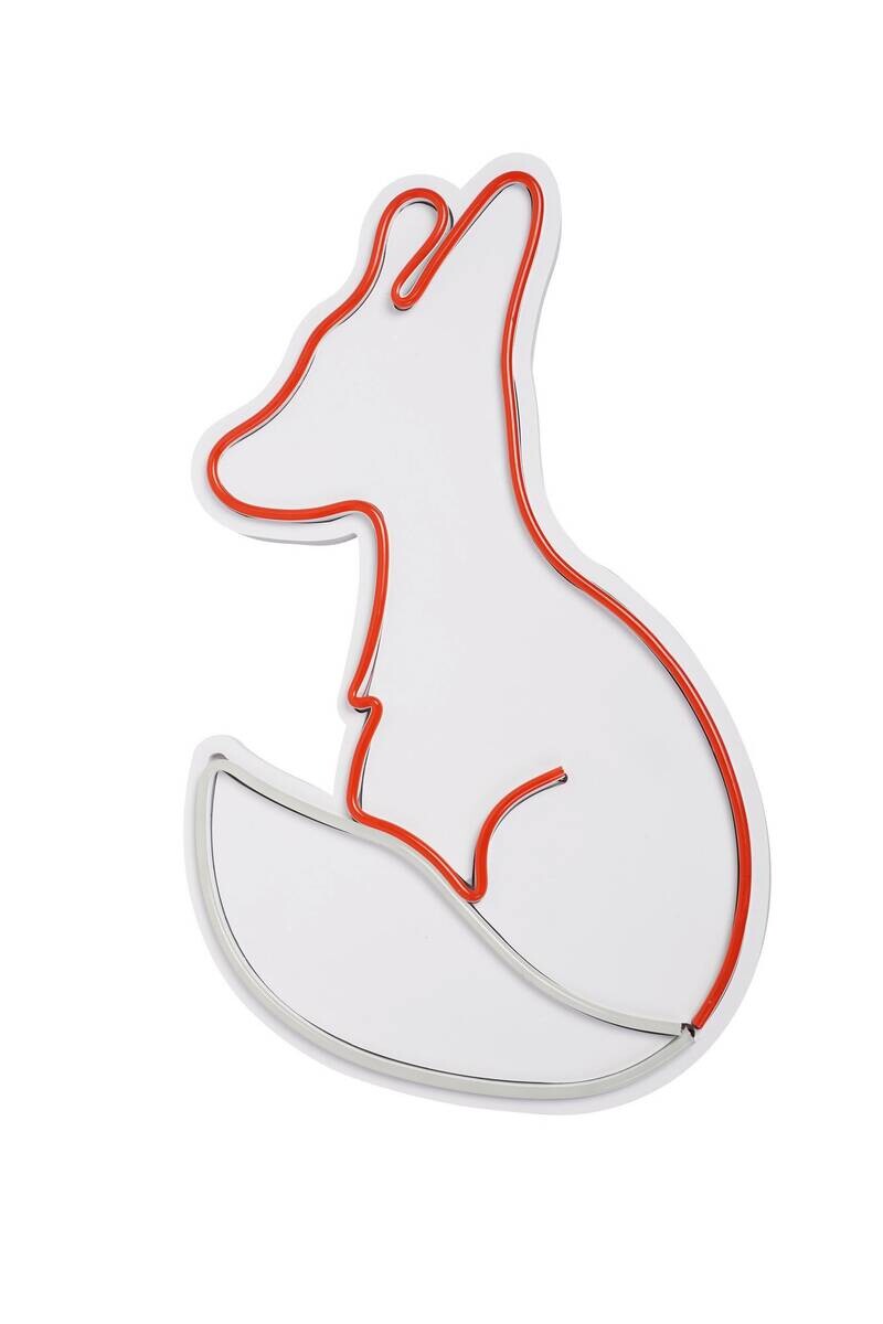 Opviq LED-Wandleuchte rot weiß PVC B/H/T/L: ca. 28x45x2x28 cm