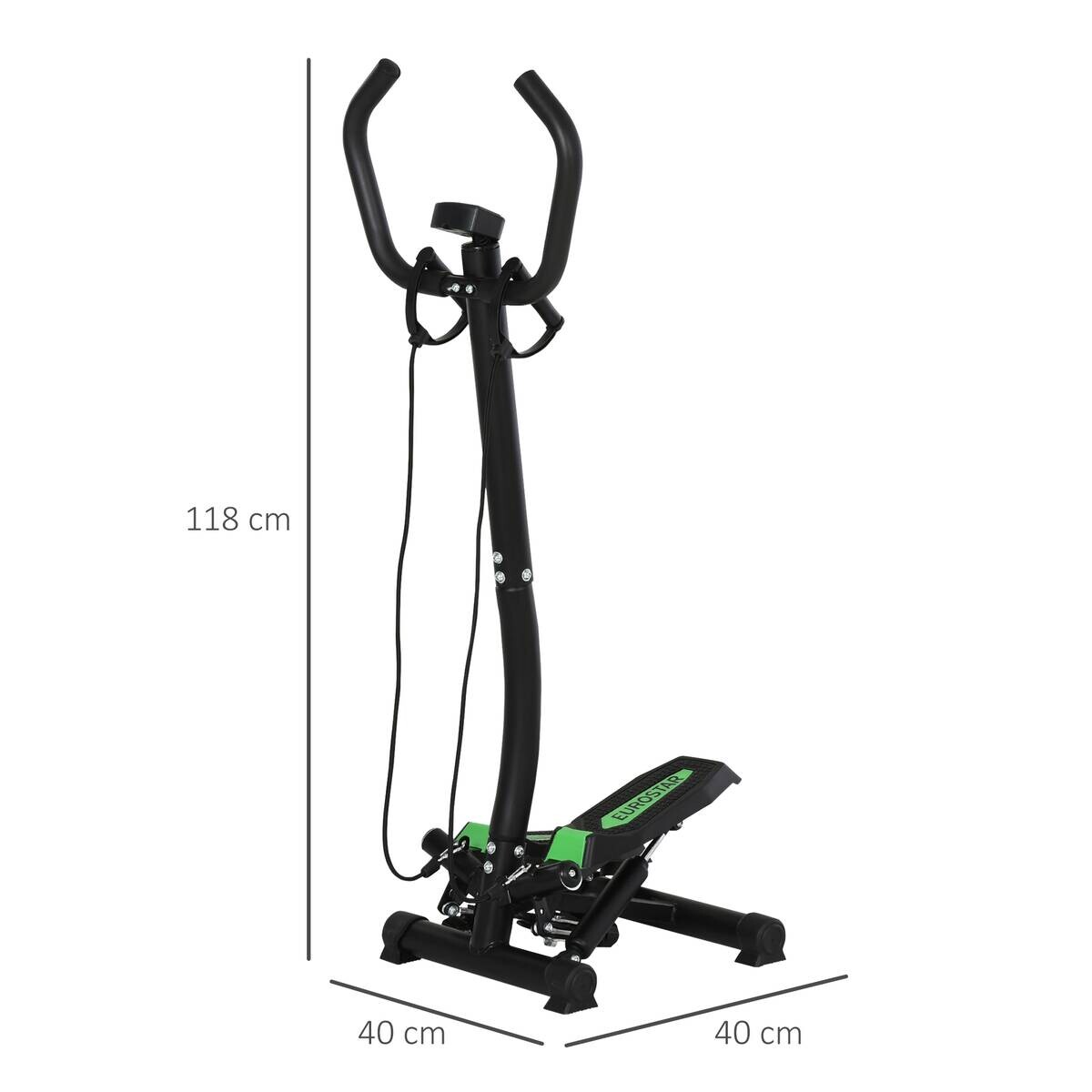 HOMCOM Stepper schwarz Kunststoff B/H/L: ca. 40x118x40 cm