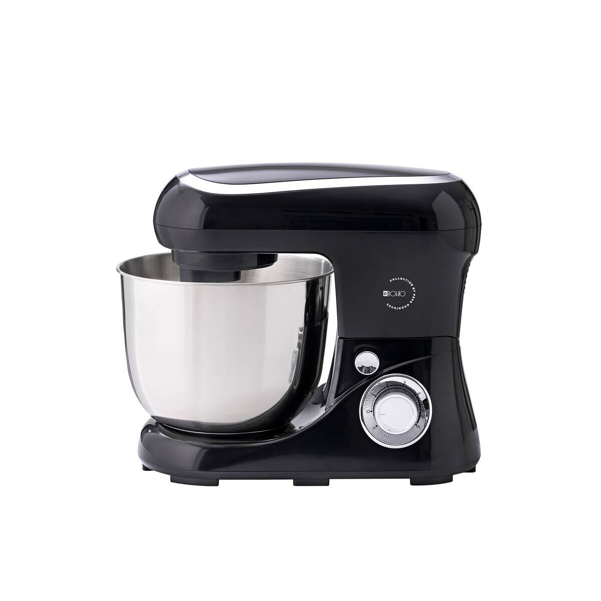 BERGNER Küchenmaschine BG-50043-BK schwarz Kunststoff Edelstahl B/H/L: ca. 23x32x39 cm ca. 5 l