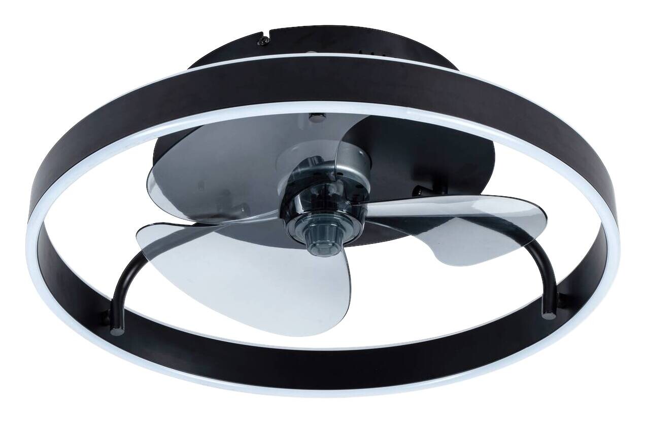 POCOline LED-Deckenventilator Hilko schwarz B/H/L: ca. 50x16x50 cm max. 40 W