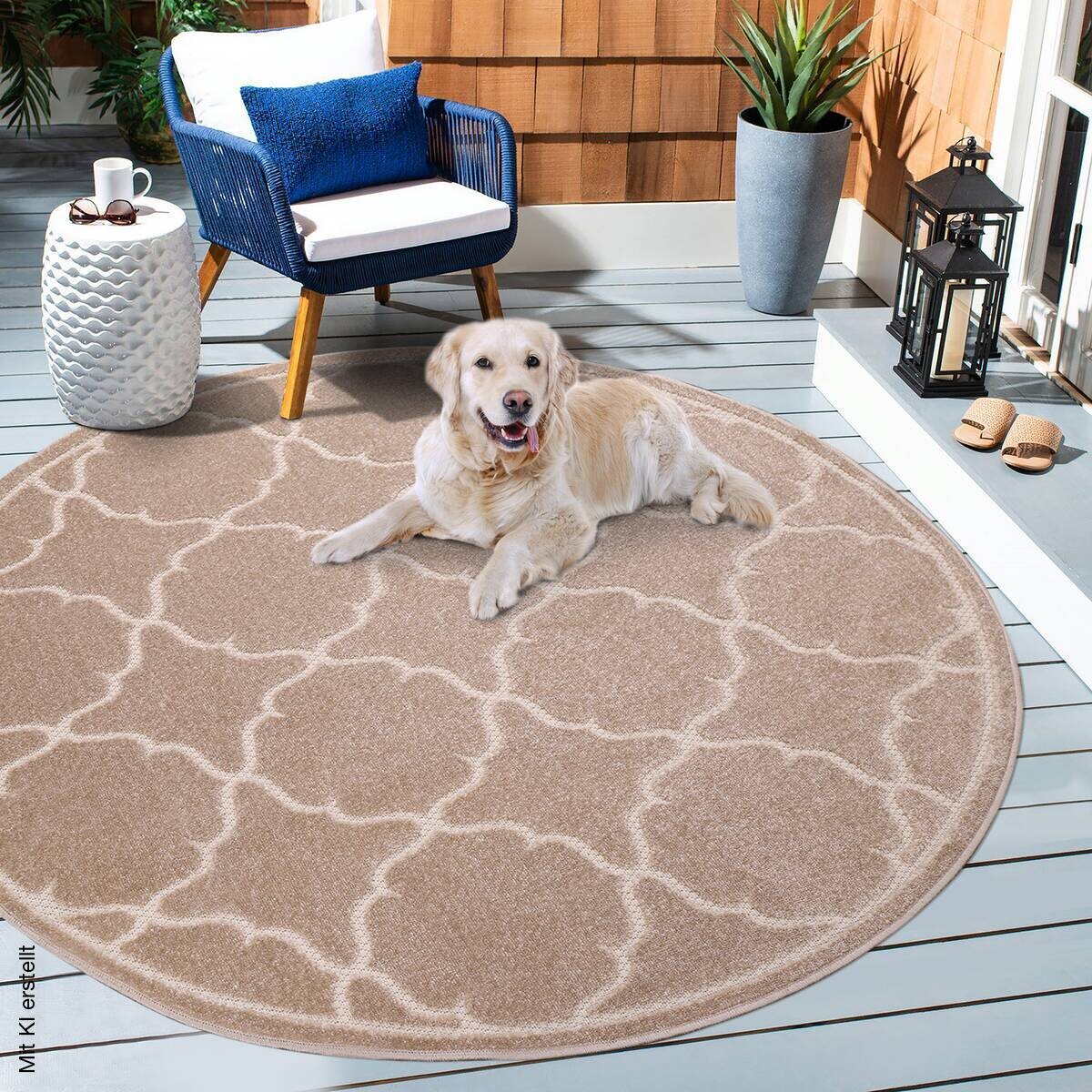 Sanat Outdoorteppich BERLIN beige D: ca. 200 cm