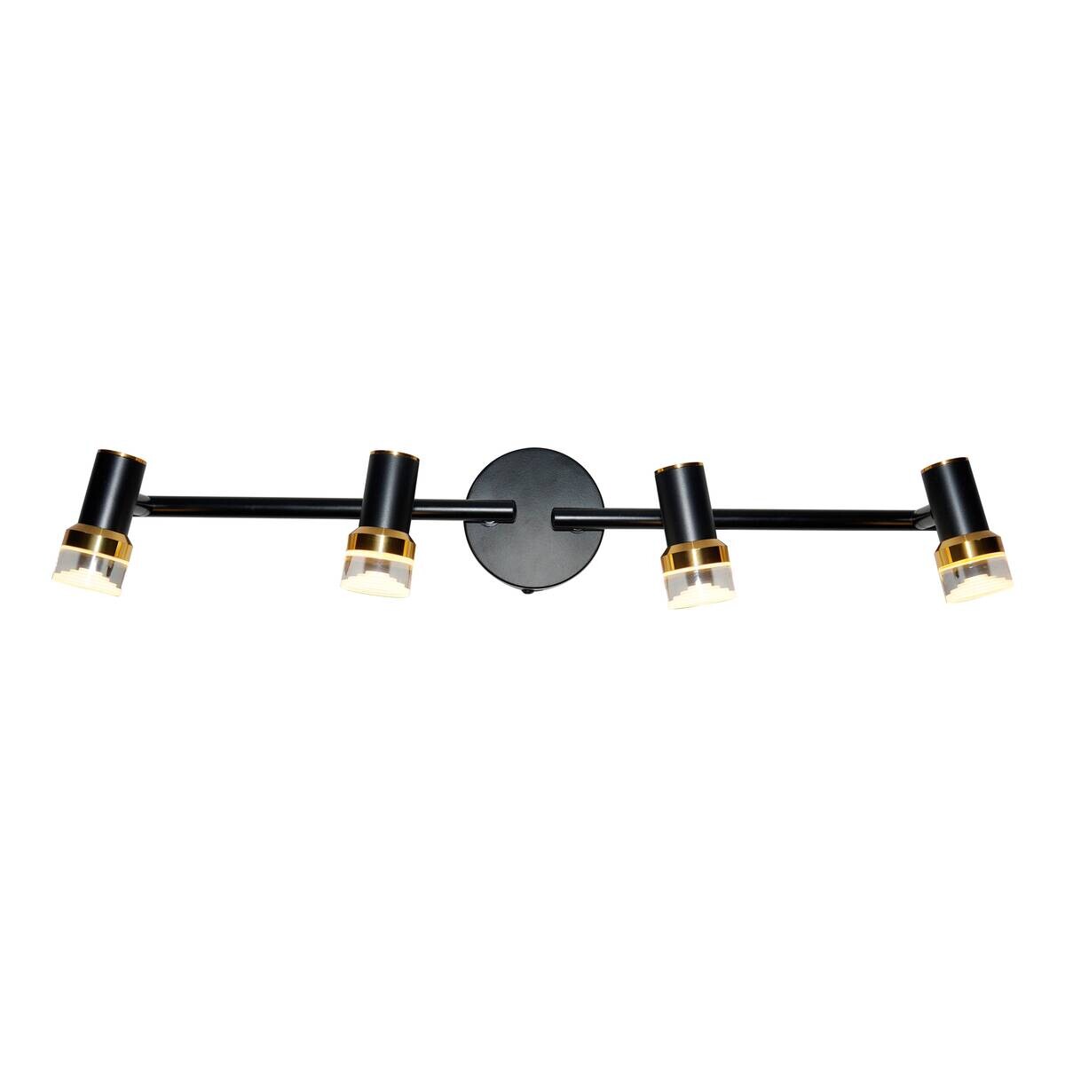 POCOline LED-Spot Giulia schwarz Kupfer B/H/L: ca. 12x8x56 cm 4 Brennstellen