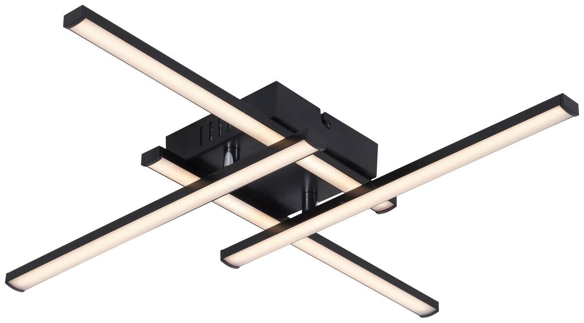 POCOline LED-Deckenleuchte Cleo IV schwarz Kunststoff B/H/L: ca. 51x6x51 cm