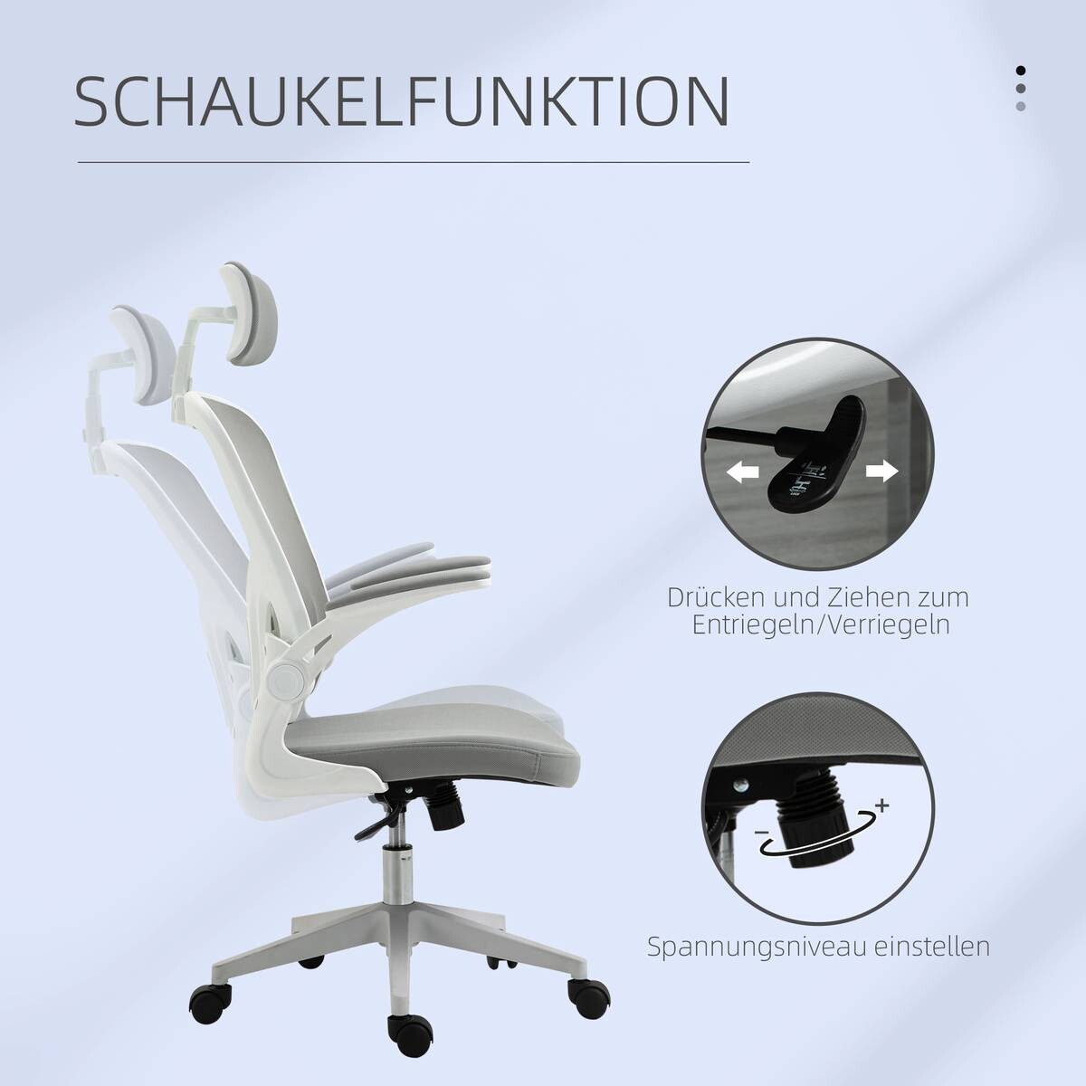 Drehstuhl 921-417 grau
