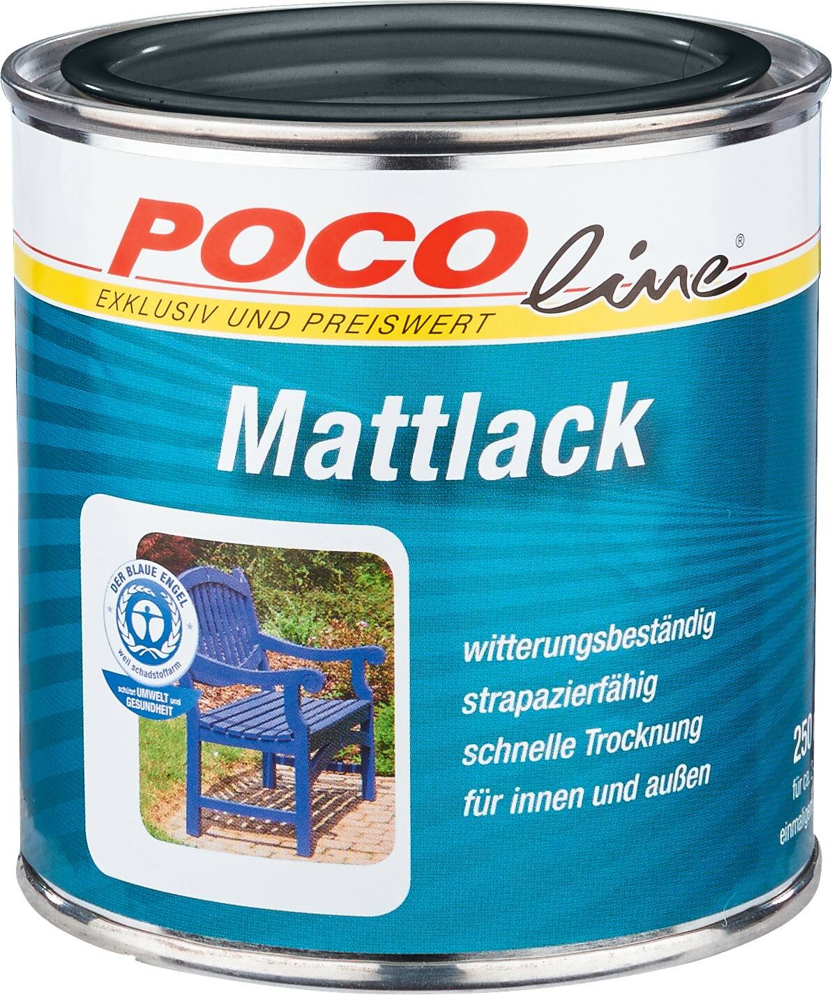 POCOline Acyl Buntlack anthrazit seidenmatt ca. 0,25 l