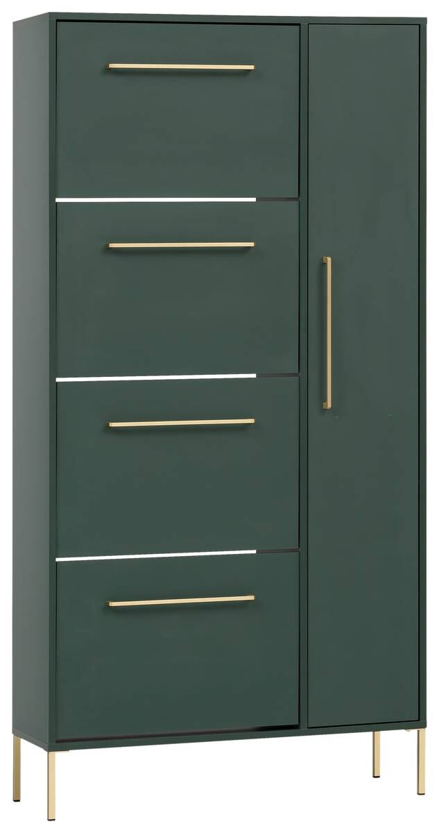 Schuhschrank Kent waldgrün B/H/T: ca. 88,4x174,2x30 cm