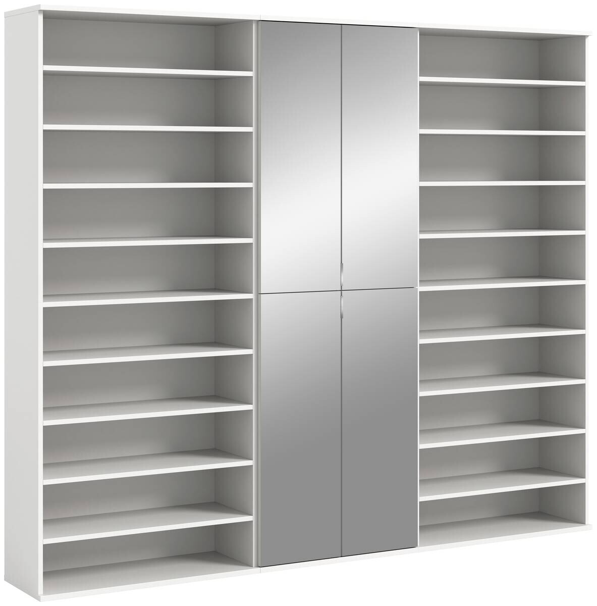 Garderobe PROJEKT X weiß weiß Hochglanz B/H/T: ca. 222x191x37 cm