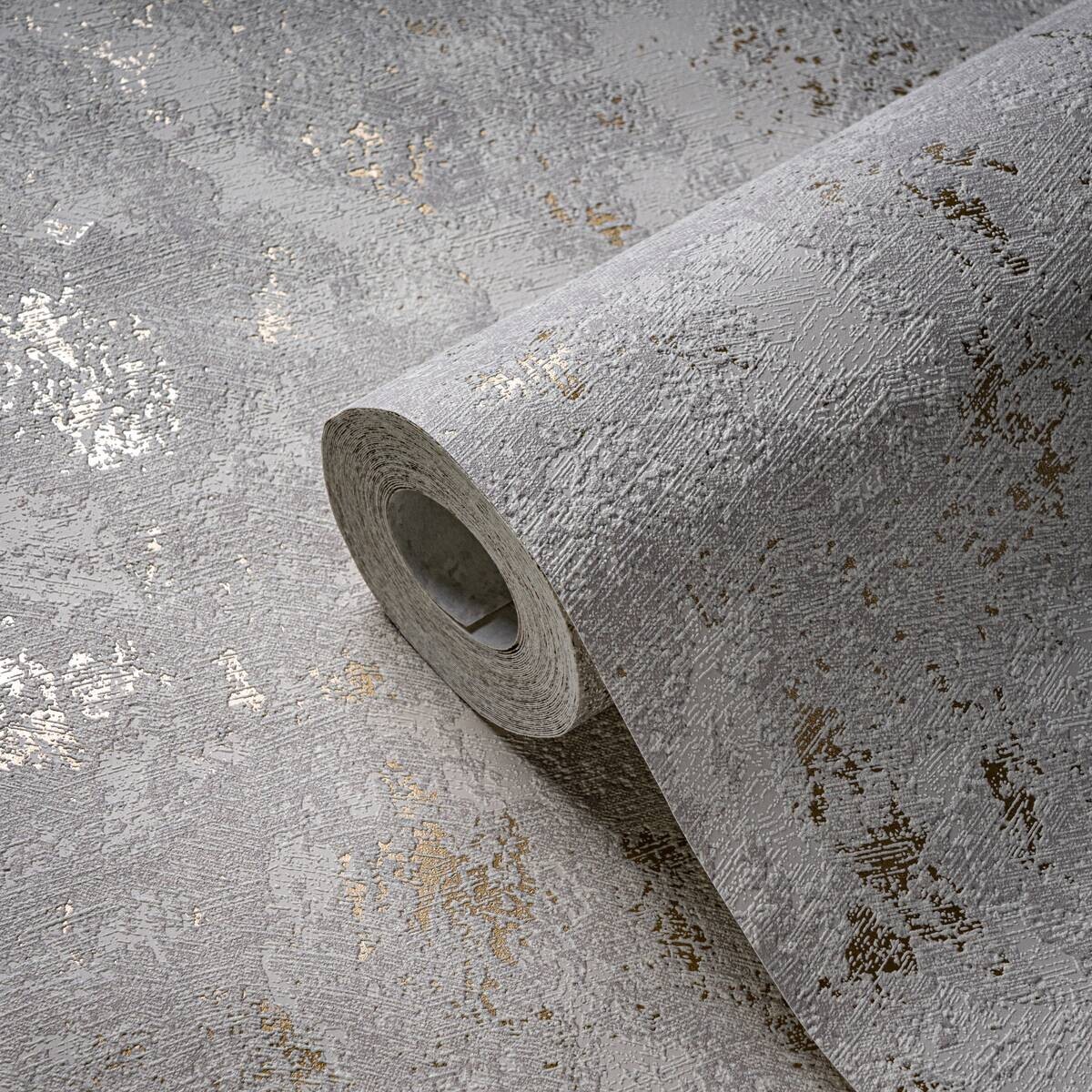A.S.Creation Vliestapete gold grau B/H/D: ca. 53x1005x9 cm