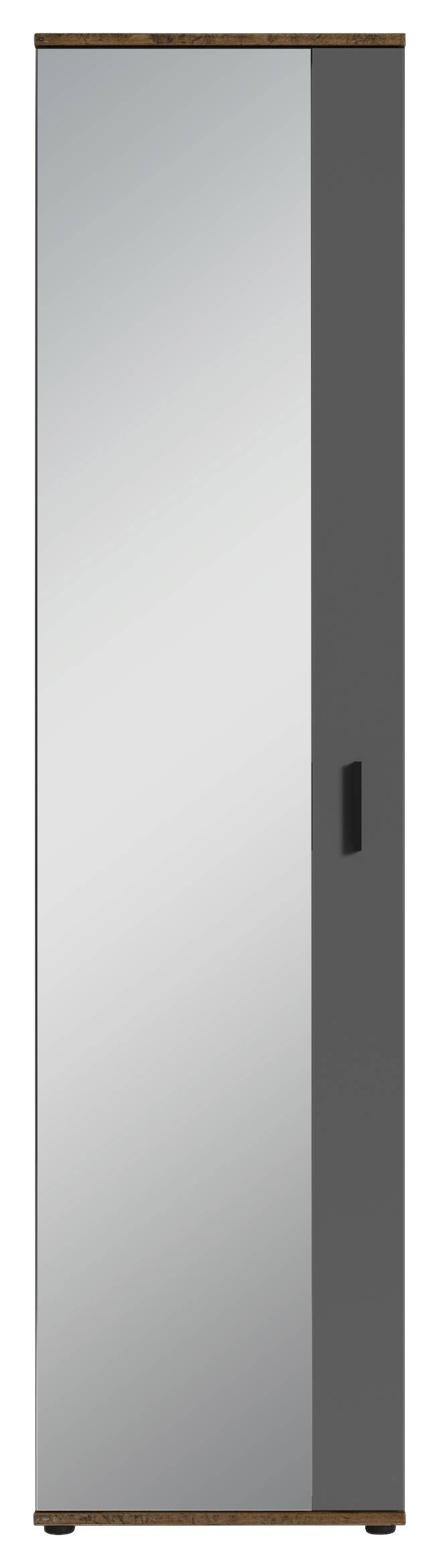 Hochschrank JAKOB schwarz schwarz B/H/T: ca. 49x196x30 cm