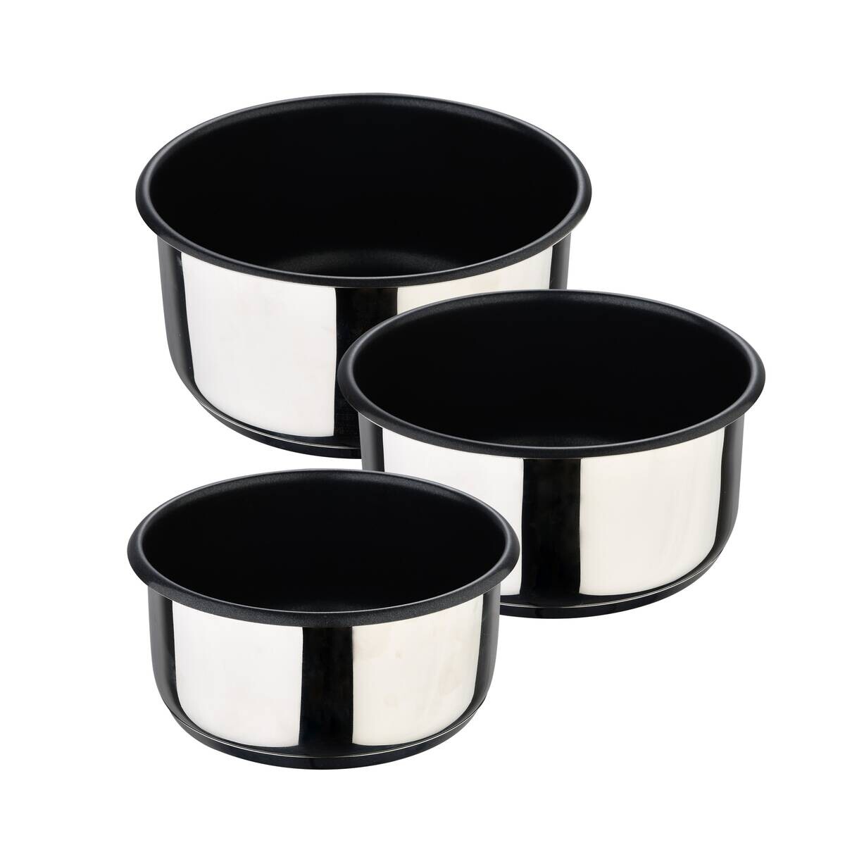 BERGNER Topfset Click & cook silber Edelstahl 4 tlg.