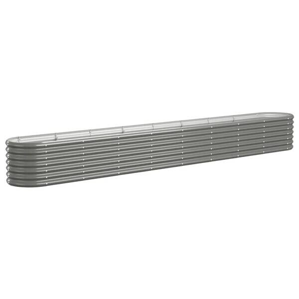 Hochbeet grau Stahl B/H/L: ca. 332x36x332 cm