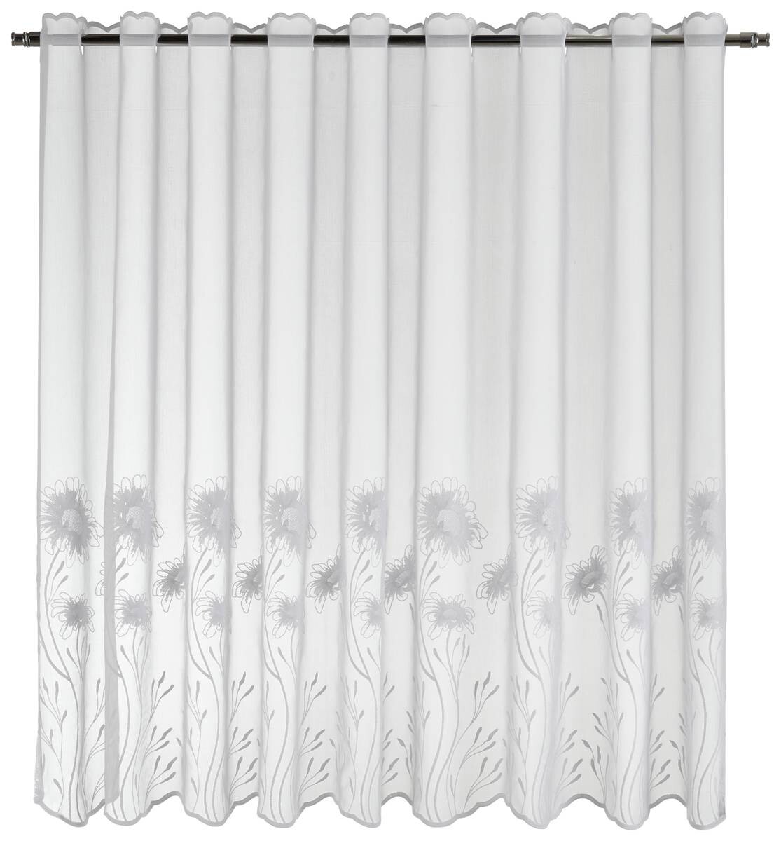 POCOline Scheibengardine Kristin weiß B/L: ca. 110x140 cm