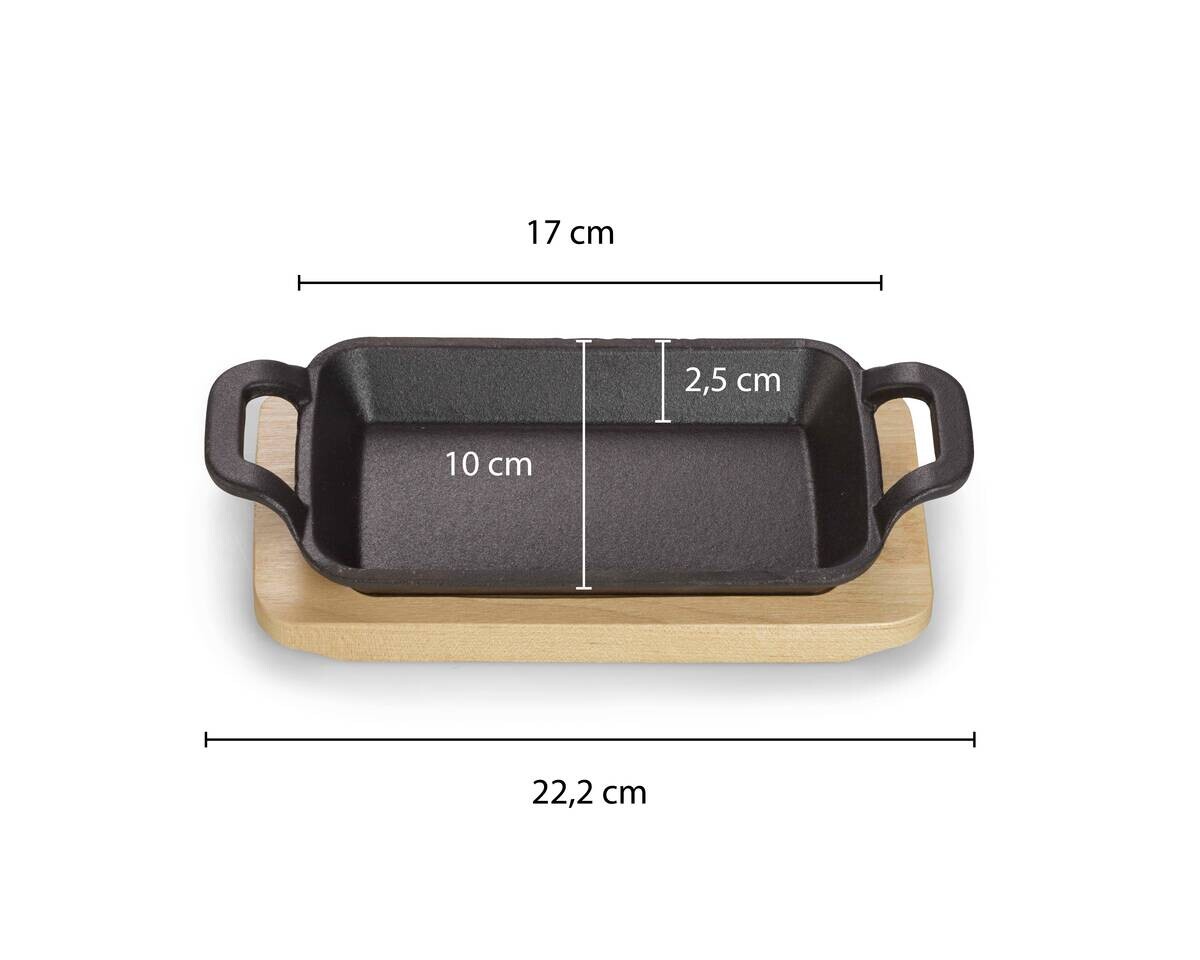 ECHTWERK Servierpfanne schwarz Eisen B/H/L: ca. 10x4x20 cm