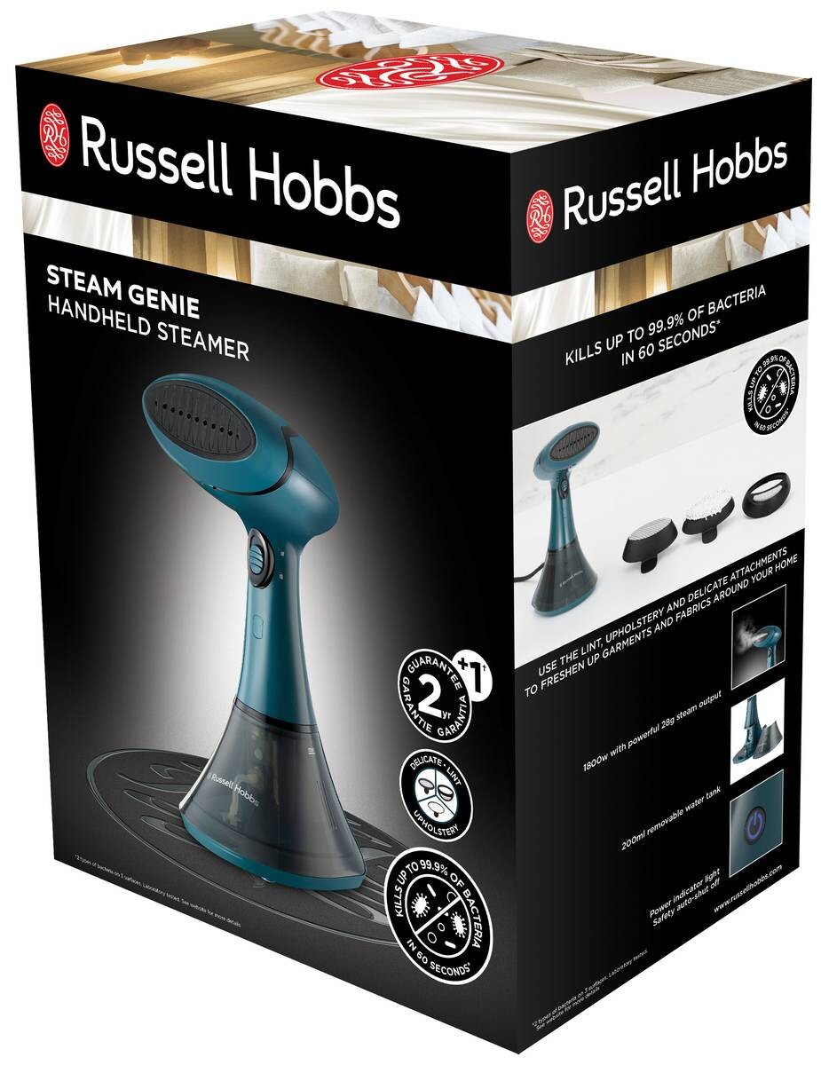 Russell Hobbs Dampfbürste 27220-56 türkis schwarz B/H/T: ca. 14x27x12 cm
