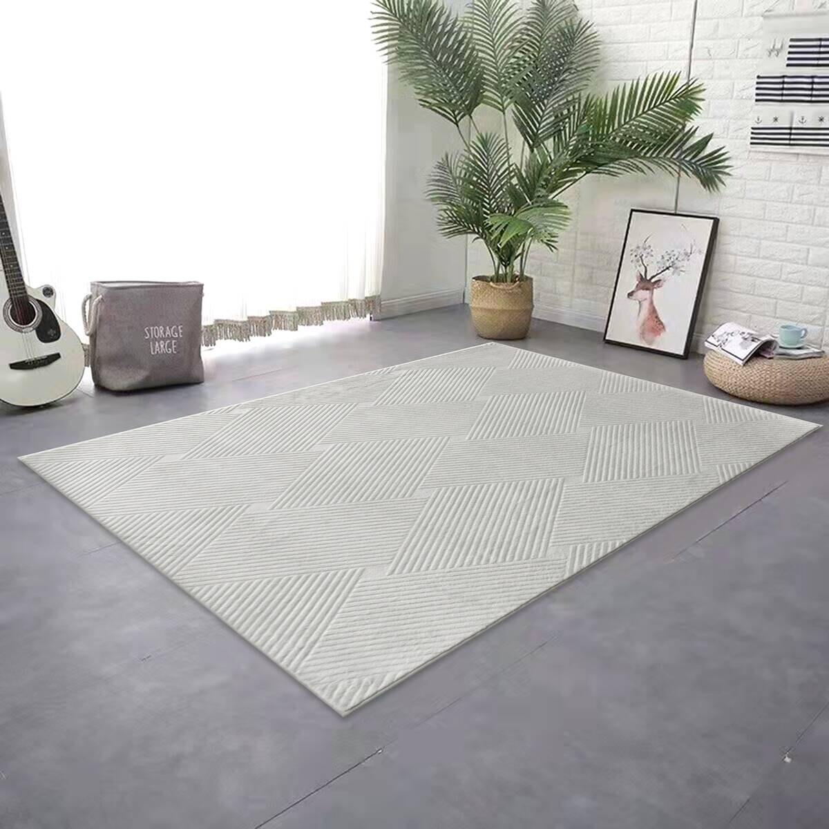 Fellimitat Monaco silber B/L: ca. 120x160 cm