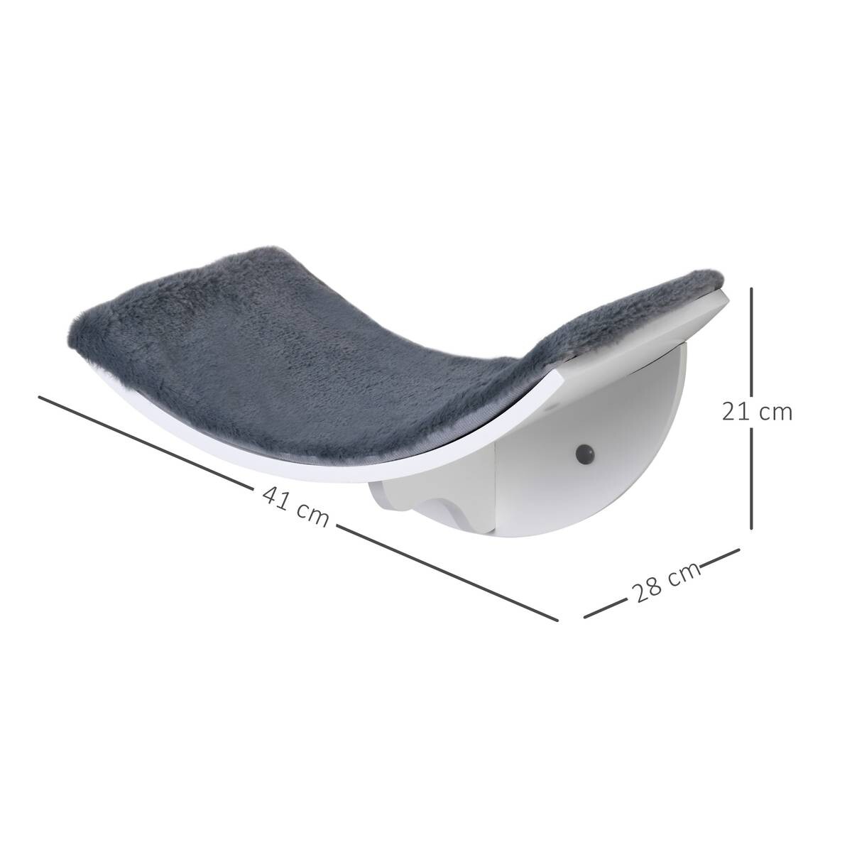 PawHut Katzenbett grau Polyester B/H/L: ca. 28x21x41 cm