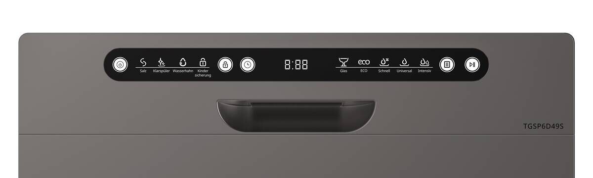 POCOline Tischgeschirrspüler TGSP6D49S silber B/H/T: ca. 55x45x50 cm