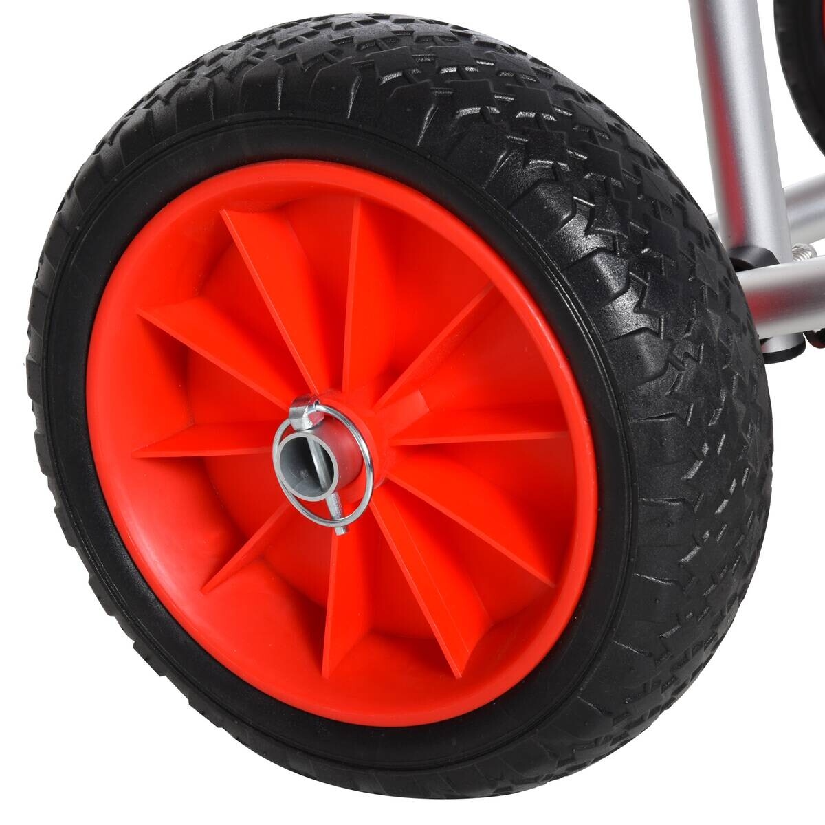 HOMCOM Kanuwagen silber Kunststoff B/H/L: ca. 44x5x68 cm